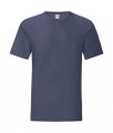 Heren T-shirt Fruit of the loom 61-430-0 heather Navy